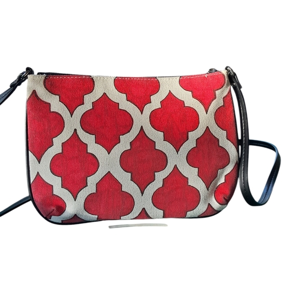 Brighton Peace Love Dove Pouch Crossbody Handbag. Holiday Flare - Picture 2 of 7